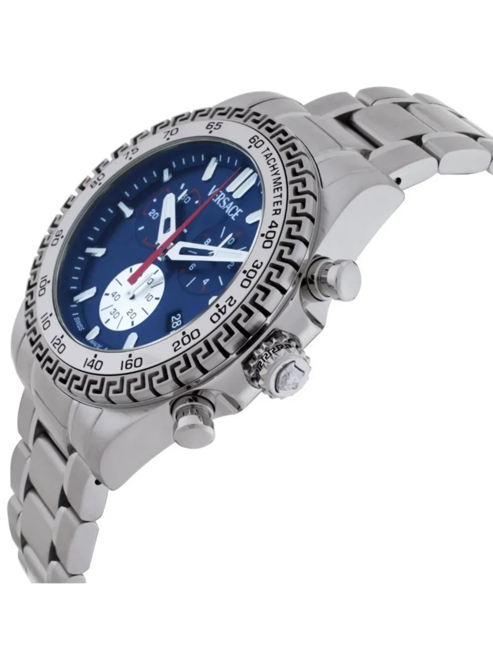 NWT Versace Chrono X Quartz Blue Dial Men's Watch
